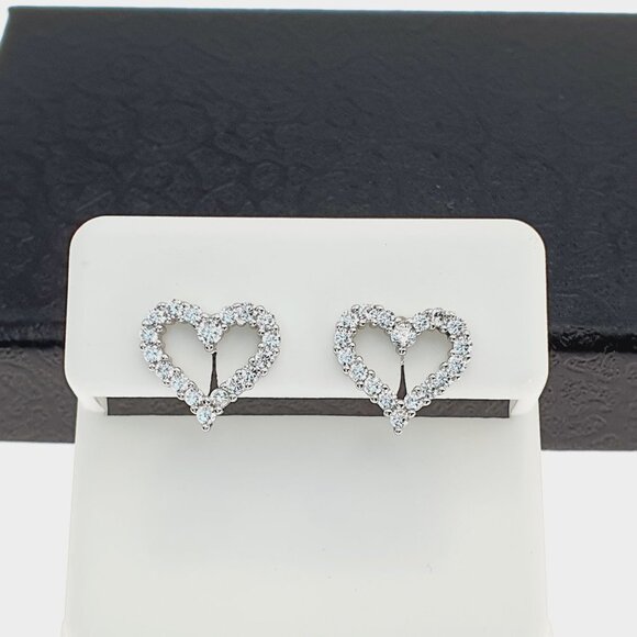 "925 sterling silver luxury CZ earrings for women/girls, Best for gift, RJUS2239 - Picture 10 of 11